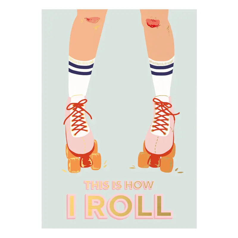 This is How I Roll Postcard