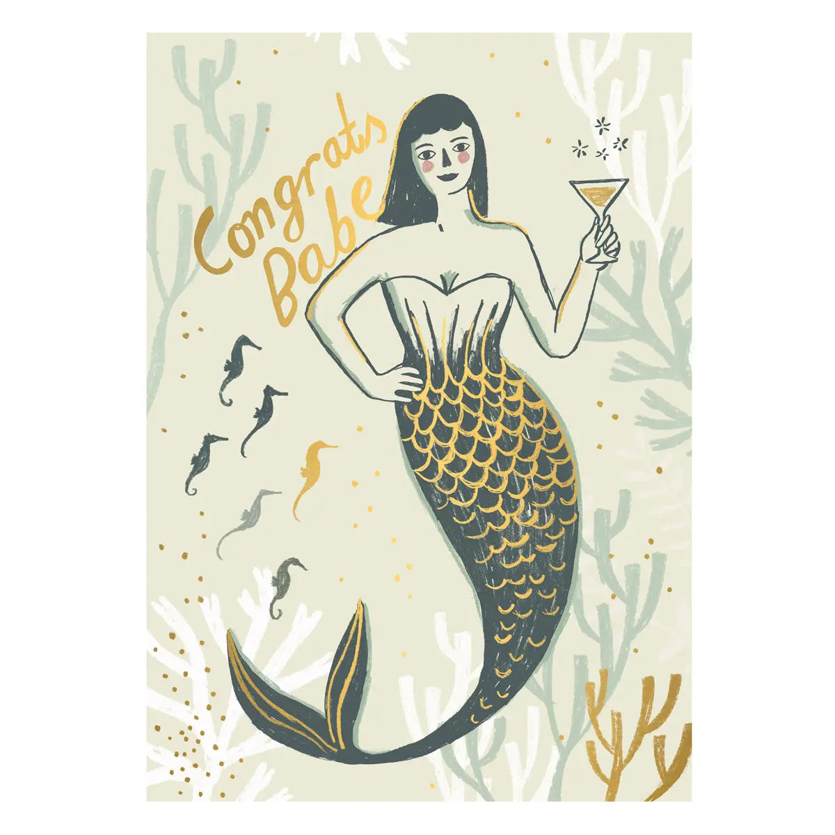 Mermaid Babe Postcard