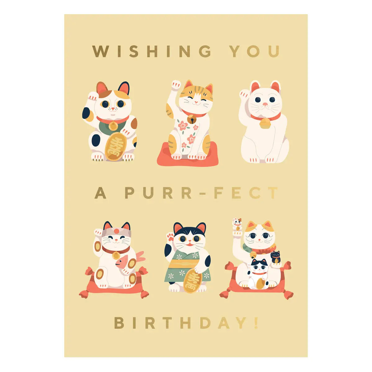 Lucky cats birthday Postcard