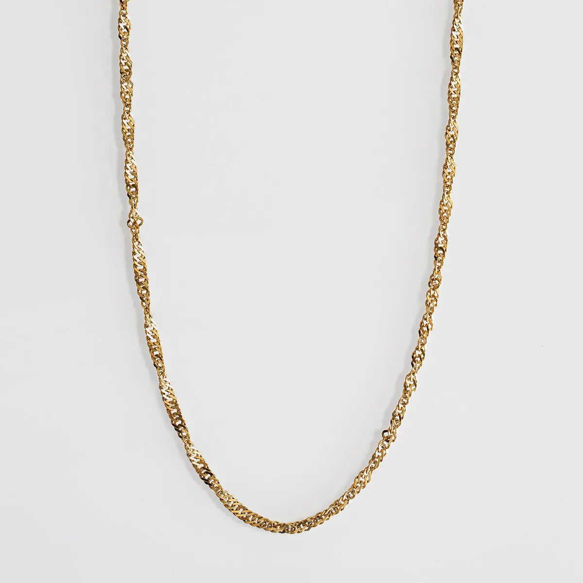 Twisted Chain Necklace Delicate | Stainless Steel