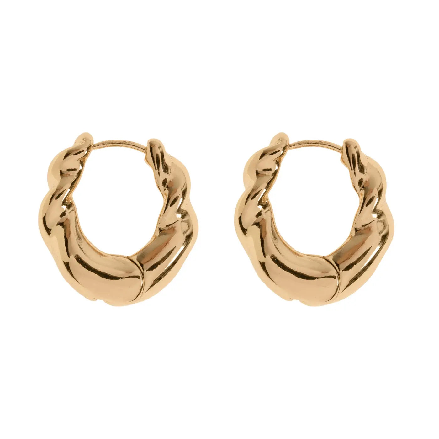 Iris - Gold Hoop Earrings
