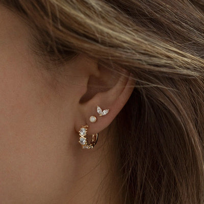 Amelia - Crystal Mini Stud Earrings