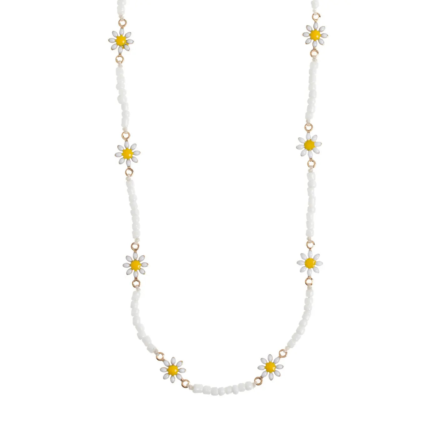 Astrid - Flower Daisy Enamel Necklace