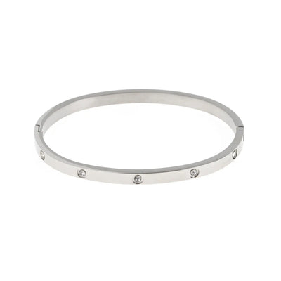 Fay - Crystal Bangle Stainless Steel